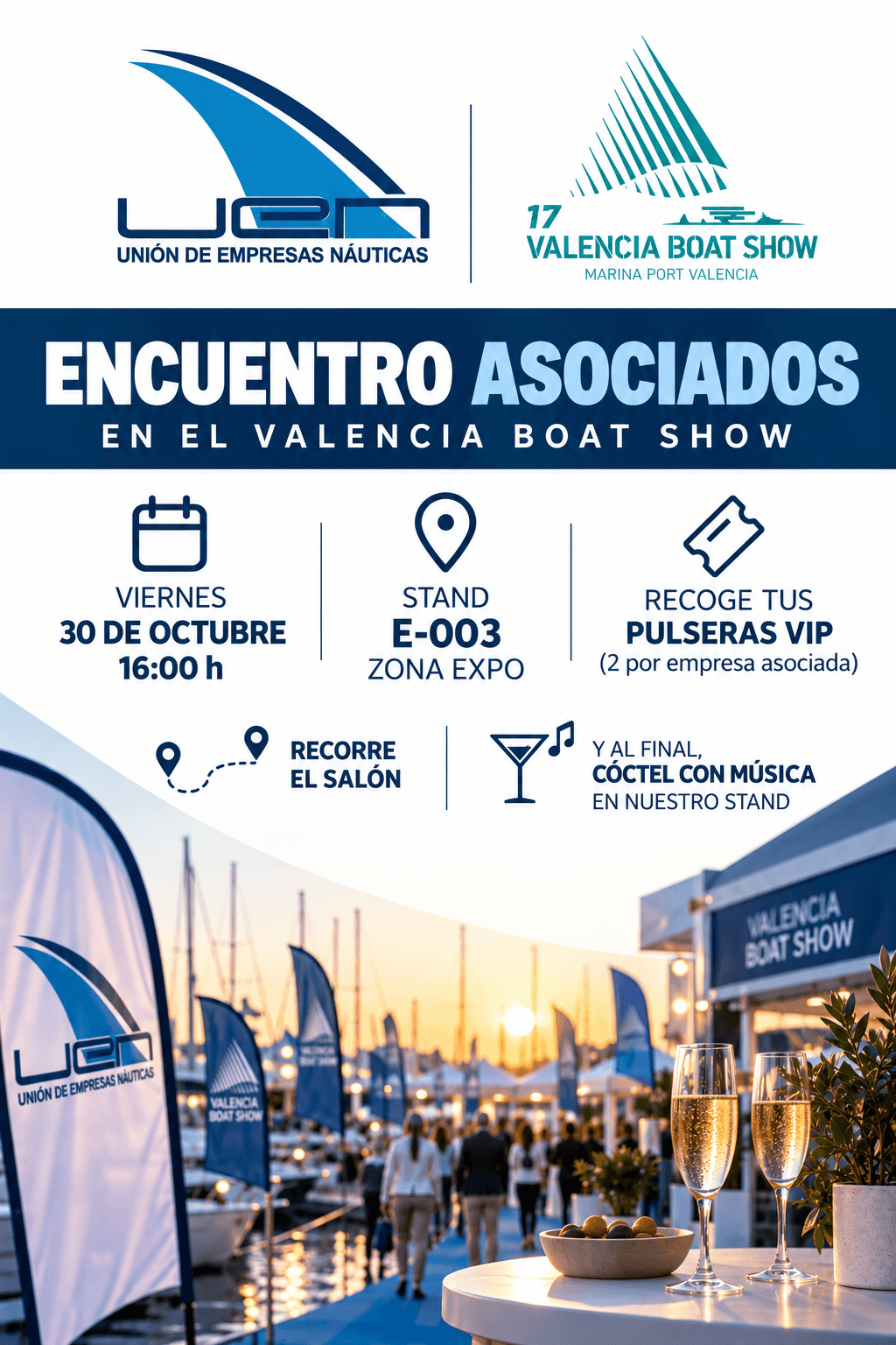 AFTERWORK PARA SOCI@S EN VALENCIA BOAT SHOW